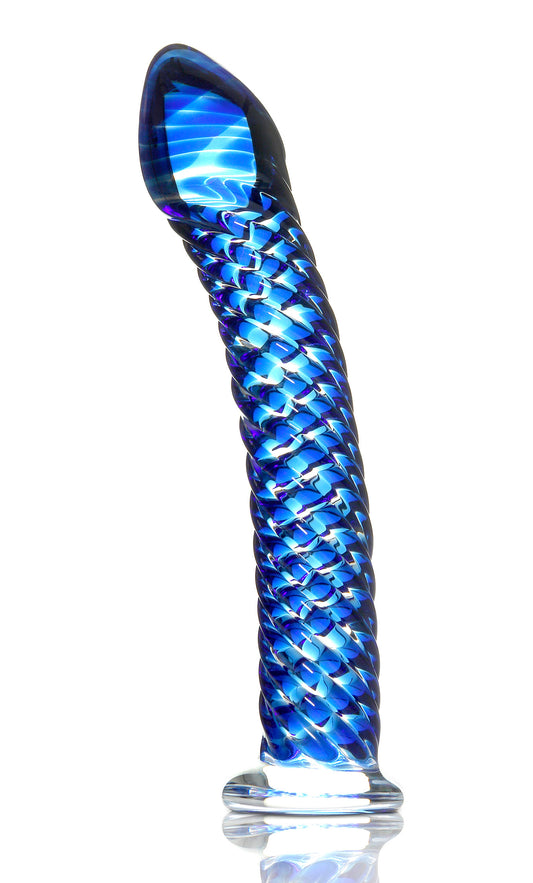 Pipedream Icicles No.29 Glass Massager, Blue 7 in - PD2929-00