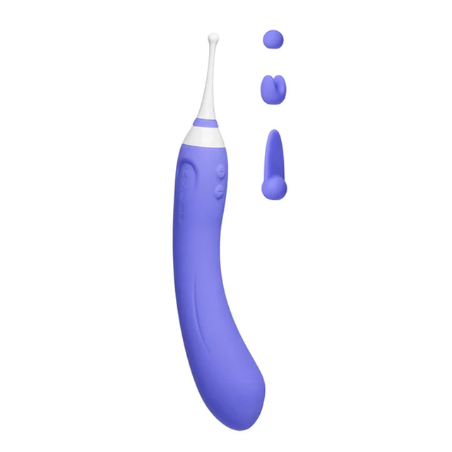 Lovense Hyphy Dual-End Bluetooth Vibrator — Purple - LS0050