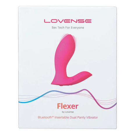 Lovense Flexer Bluetooth Dual Panty Insertable Vibrator — Pink - LS0074
