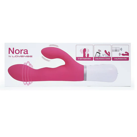 Lovense Nora Bluetooth Rabbit Vibrator — Pink - LS0723