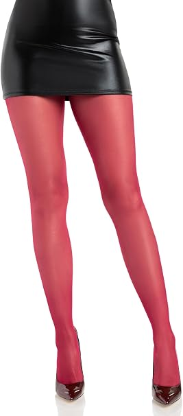 Leg Avenue Sheer-to-Waist Support Pantyhose — One Size, Burgundy - LA-0907BUROS