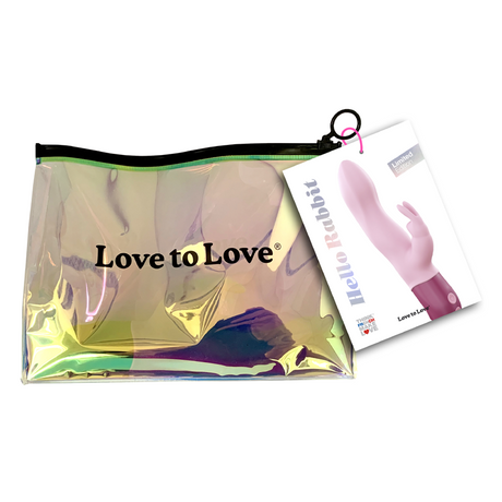 Love To Love Hello Rabbit Vibrator — Baby Pink, Dual-Motor USB Rechargeable - LV2213