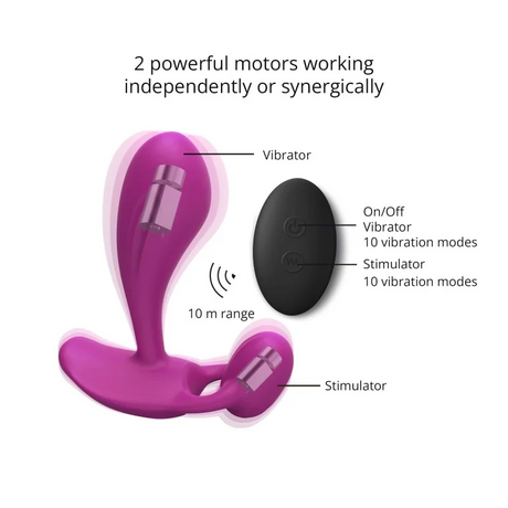 LOVE TO LOVE Witty Sweet Orchid — Remote-Control Vibrator, Waterproof - LV2985