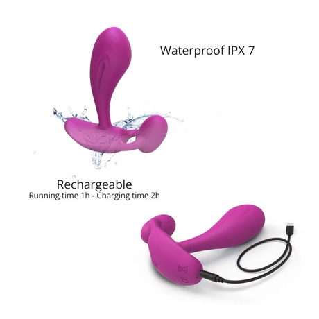 LOVE TO LOVE Witty Sweet Orchid — Remote-Control Vibrator, Waterproof - LV2985