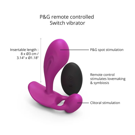 LOVE TO LOVE Witty Sweet Orchid — Remote-Control Vibrator, Waterproof - LV2985