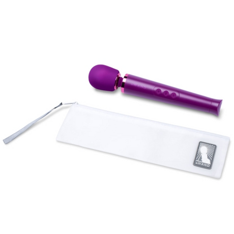 LE Wand Petite Rechargeable Wand Massager — Dark Cherry - LW0212