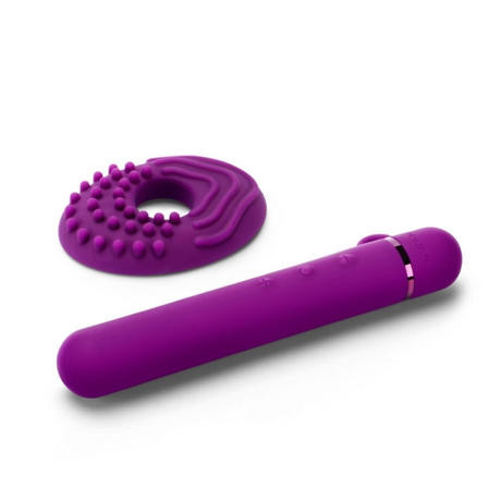 LE Wand Baton Slim Rechargeable Vibrator — Dark Cherry - LW0250