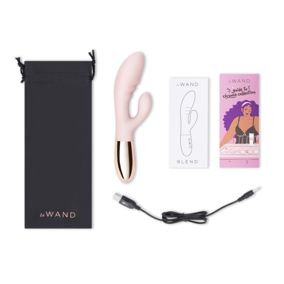 LE Wand Blend Rose Gold Dual-Stimulation Rabbit Vibrator - LW1461