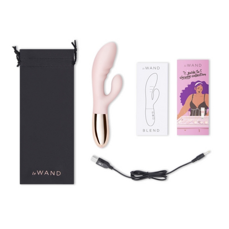 LE Wand Blend Rose Gold Dual-Stimulation Rabbit Vibrator - LW1461