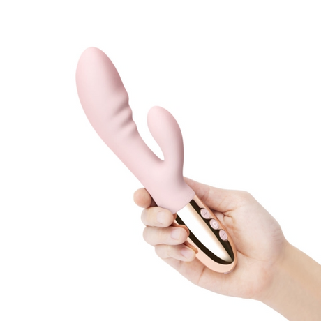 LE Wand Blend Rose Gold Dual-Stimulation Rabbit Vibrator - LW1461