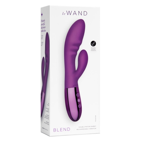 LE Wand Blend Rabbit Vibrator — Dark Cherry - LW1485