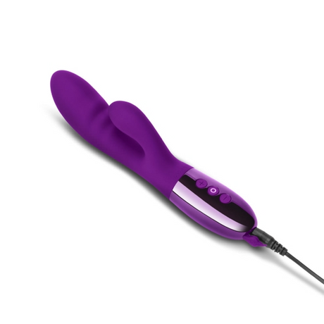 LE Wand Blend Rabbit Vibrator — Dark Cherry - LW1485