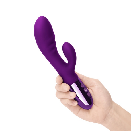 LE Wand Blend Rabbit Vibrator — Dark Cherry - LW1485