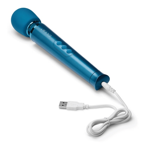 LE Wand Petite Rechargeable Wand Vibrator — Blue - LW2072