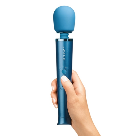 LE Wand Petite Rechargeable Wand Vibrator — Blue - LW2072