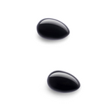 LE Wand Crystal Yoni Egg — Black Obsidian, 45×30 mm - LW2476