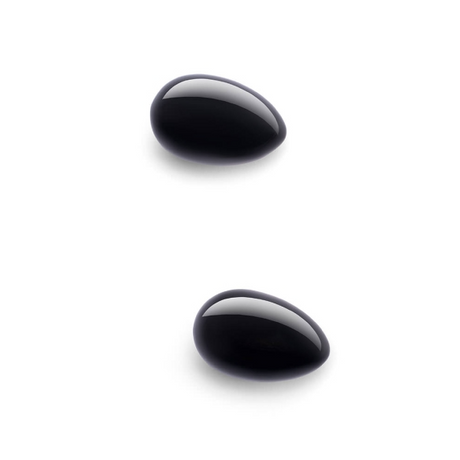 LE Wand Crystal Yoni Egg — Black Obsidian, 45×30 mm - LW2476