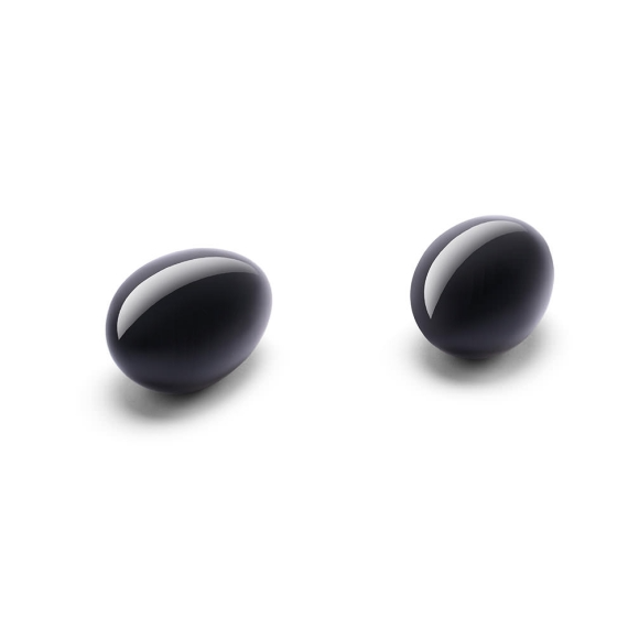 LE Wand Crystal Yoni Egg — Black Obsidian, 45×30 mm - LW2476