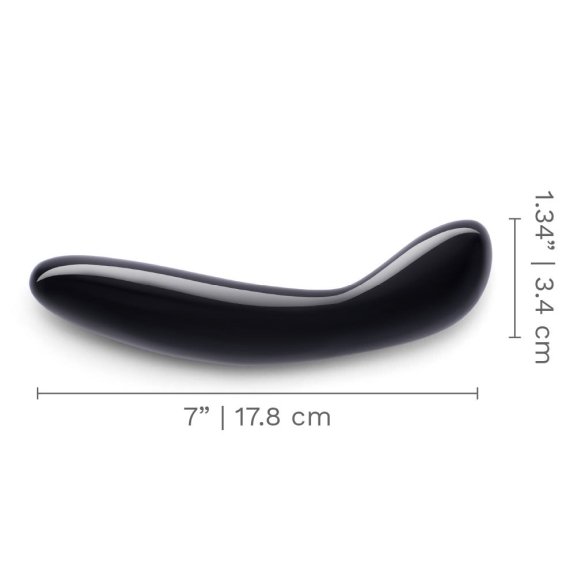 LE Wand Crystal G-Spot Wand — Black Obsidian - LW2490