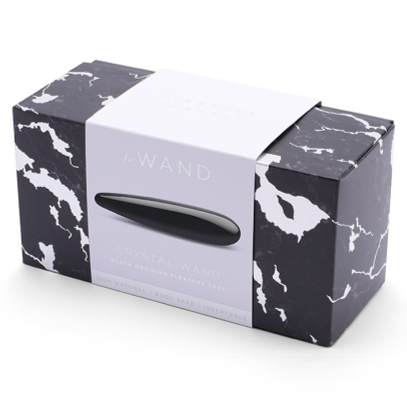 LE Wand Crystal Wand — Black Obsidian Crystal Vibrator, 177.8 mm - LW2537
