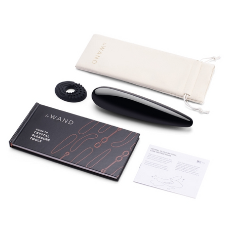 LE Wand Crystal Wand — Black Obsidian Crystal Vibrator, 177.8 mm - LW2537
