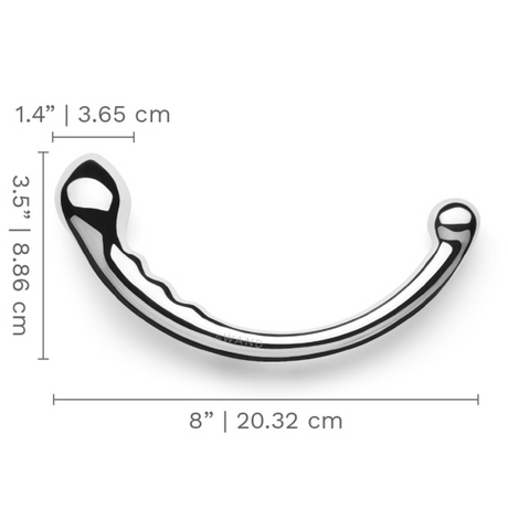 Le Wand Hoop Stainless Steel Dual-Ended Anal Wand, 10.3 in - LW4099