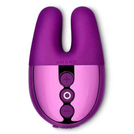 LE Wand Double Vibe Bunny Vibrator — Dark Cherry - LW5385