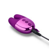 LE Wand Double Vibe Bunny Vibrator — Dark Cherry - LW5385