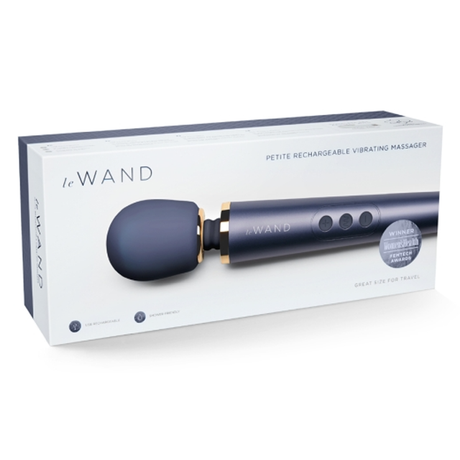 LE Wand Petite Rechargeable Wand Massager — Navy - LW8475