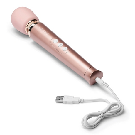LE Wand Petite Rechargeable Wand Massager, Rose Gold - LW9752