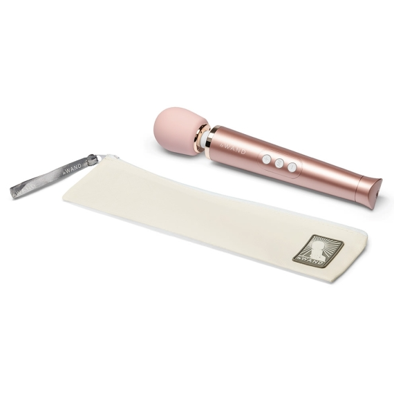 LE Wand Petite Rechargeable Wand Massager, Rose Gold - LW9752