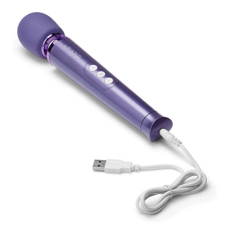 Le Wand Petite Rechargeable Wand Vibrator, Violet - LW9769