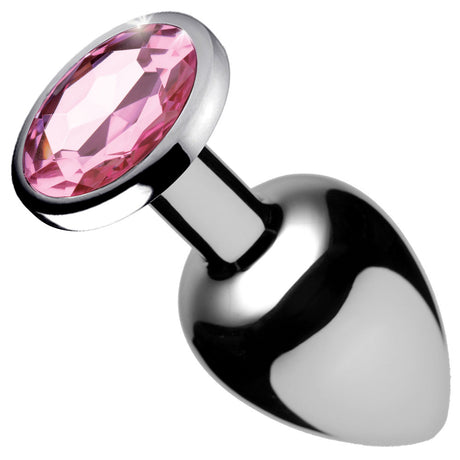 XR Brands Pink Gem Anal Plug — Small - BTYS-AF631-SMALL