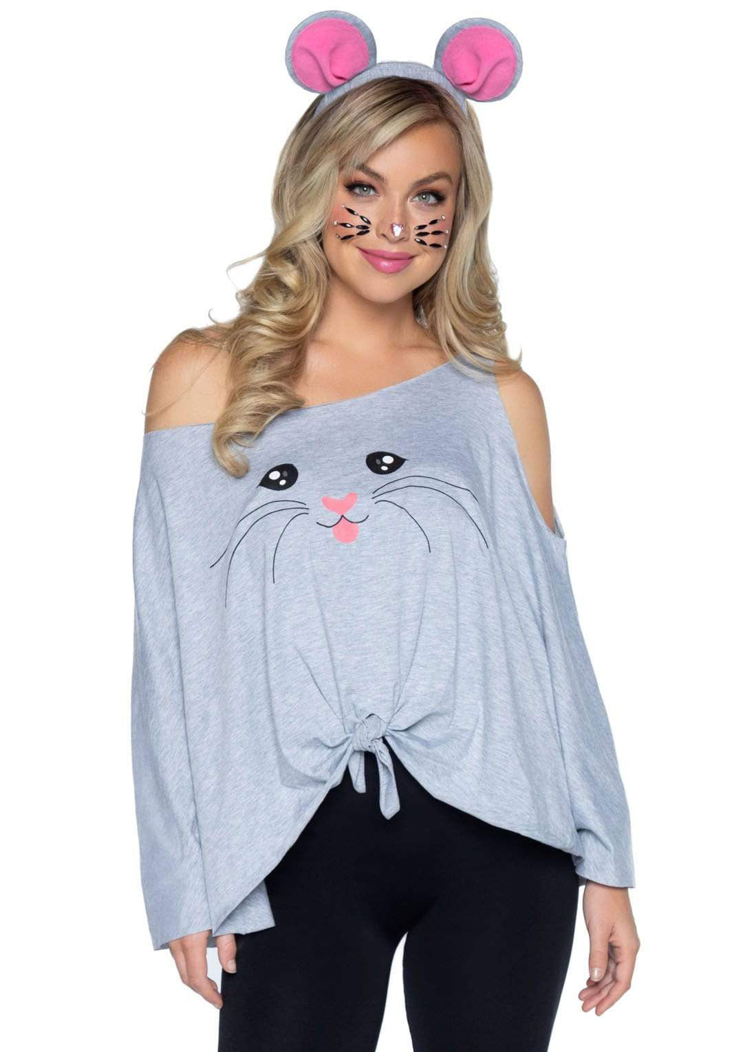 Leg Avenue 2-Piece Mouse Poncho Costume Set — One Size (XS–1X) - LA-86900