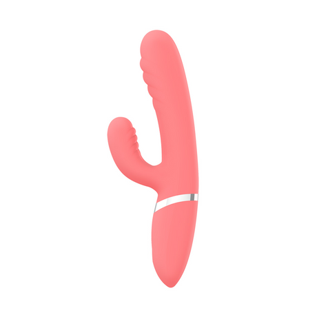 NOBÜ Lyra Silicone Vibrator — Coral, Rechargeable - NB1679