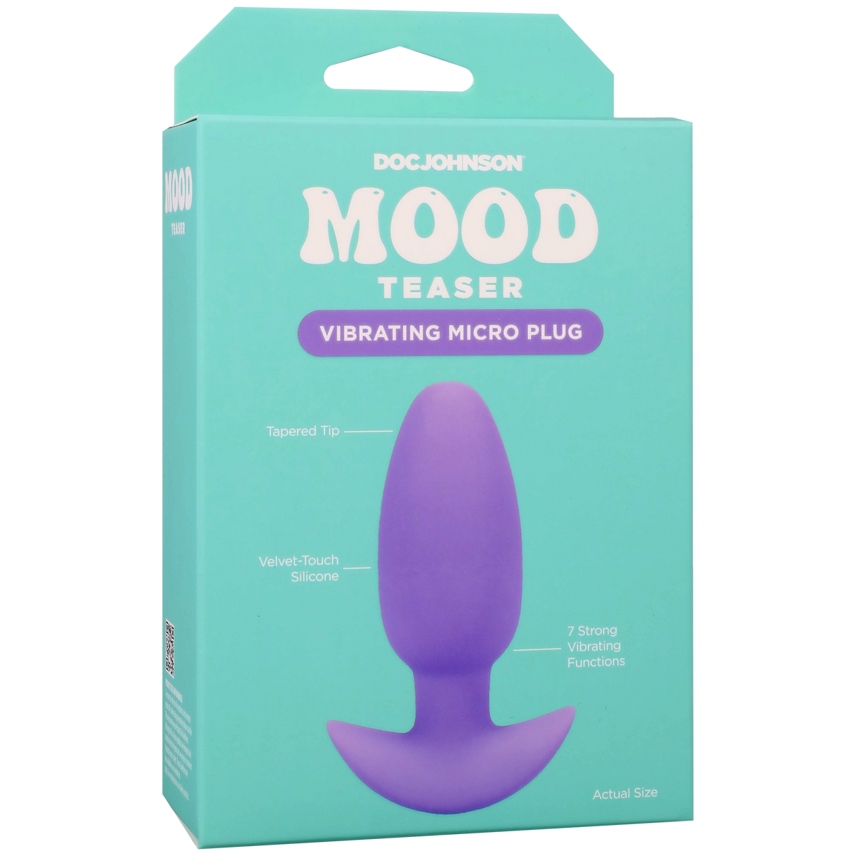 Doc Johnson Mood Teaser Vibrating Micro Plug — Lavender - DJ1473-02-BX