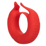 CalExotics Taurus Rechargeable Silicone Enhancer Ring — Red - SE1841403