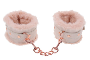 Sportsheets Peaches N Creame Faux Fur Handcuffs — Pink - SS09960
