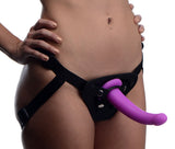 XR Brands Navigator Silicone G-Spot Strap-On Dildo with Adjustable Harness - SU-AF216