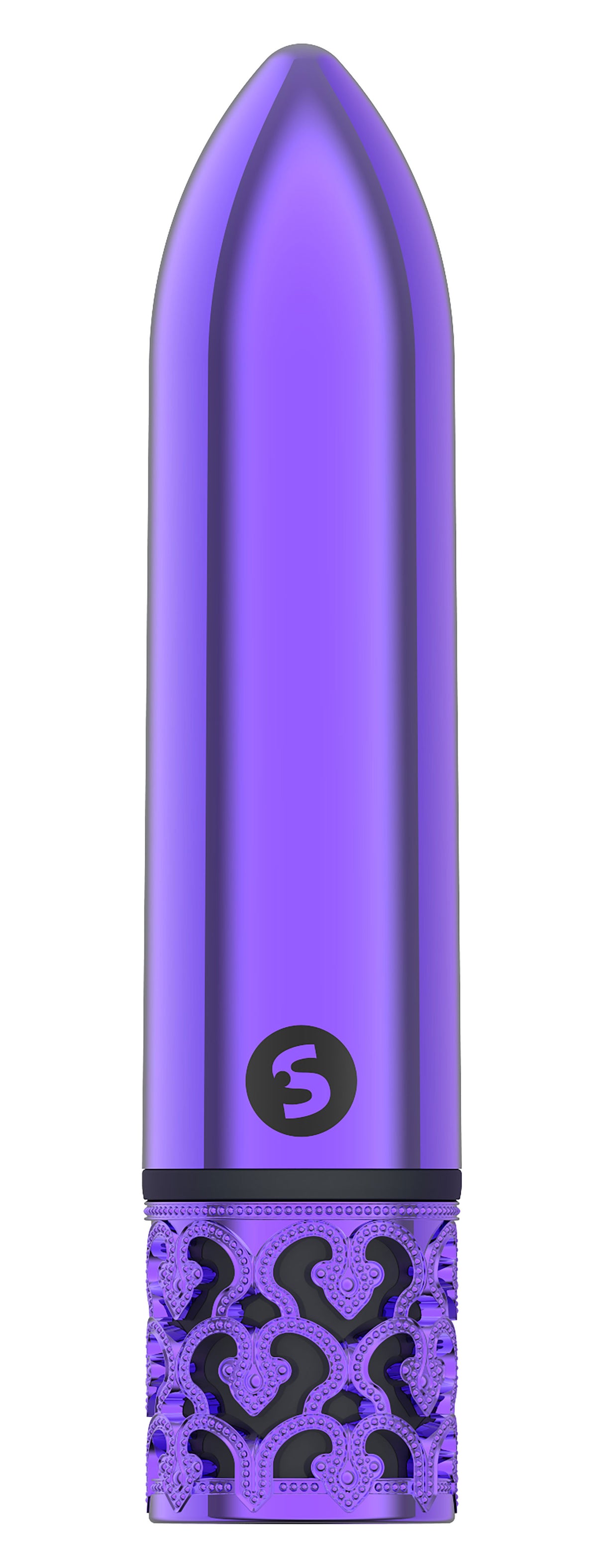 Shots Glamour Rechargeable ABS Bullet Vibrator, Purple (4.17 in) - SH-ROY005PUR