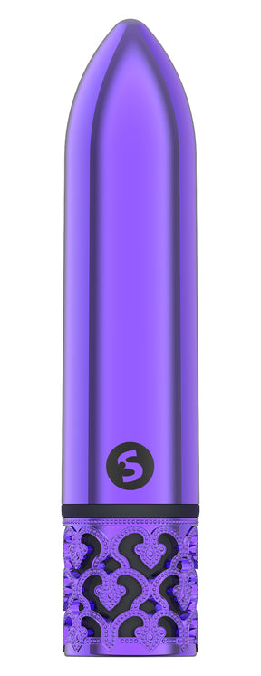 Shots Glamour Rechargeable ABS Bullet Vibrator, Purple (4.17 in) - SH-ROY005PUR