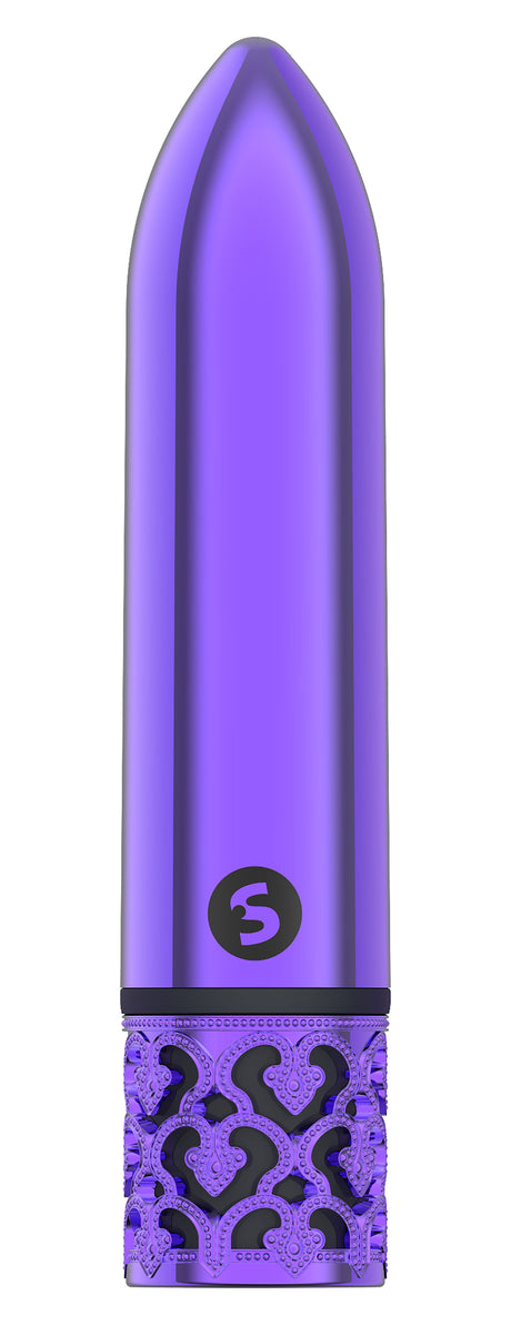 Shots Glamour Rechargeable ABS Bullet Vibrator, Purple (4.17 in) - SH-ROY005PUR