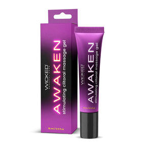 Wicked Sensual Care Awaken Clitoral Massaging Gel, 0.5 oz - WS-90805
