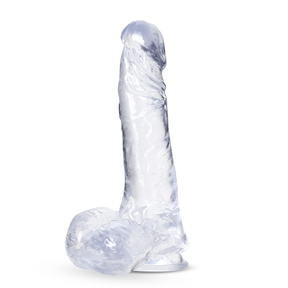 Blush B Yours Plus Dildo — Clear, 8 in - BL-88819