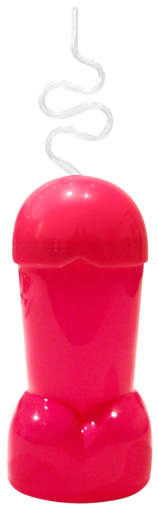 Kheper Games Cocktail Cup — Novelty Penis-Shaped Cup with Lid & White Straw (20+ oz) - KG-NVS74