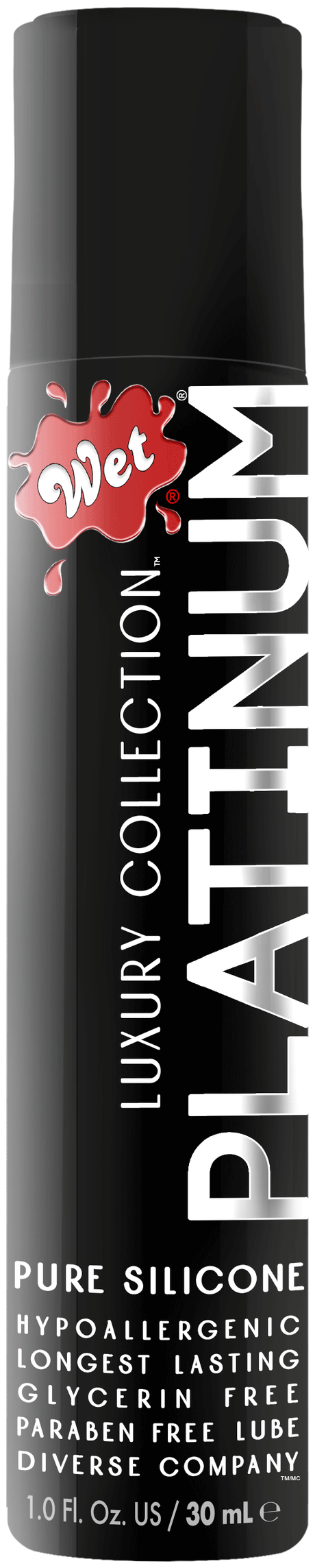 WET Platinum Luxury Silicone Lubricant 1 fl. oz. - WT20716