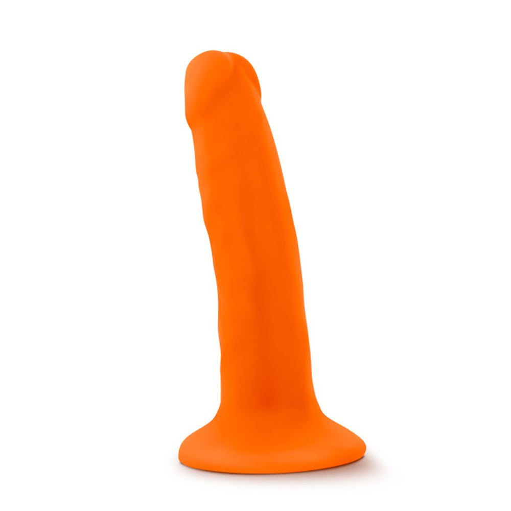 Blush Neo 5.5 Inch Dual Density Dildo — Neon Orange - BL-59519