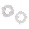 CalExotics Alpha Liquid Silicone Double Stacker Cock Rings, 2-Pack - SE1491852