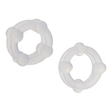 CalExotics Alpha Liquid Silicone Double Stacker Cock Rings, 2-Pack - SE1491852