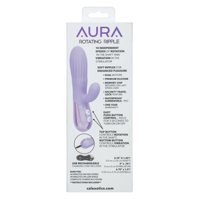 CalExotics Aura Rotating Ripple Vibrator — Purple - SE0648473